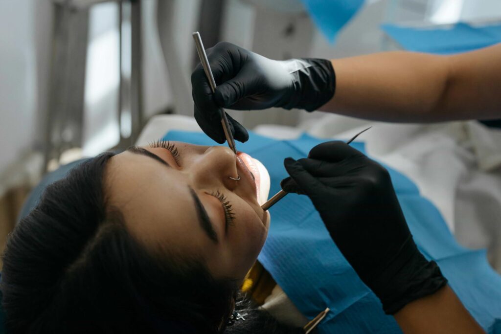 patient at honest family dental