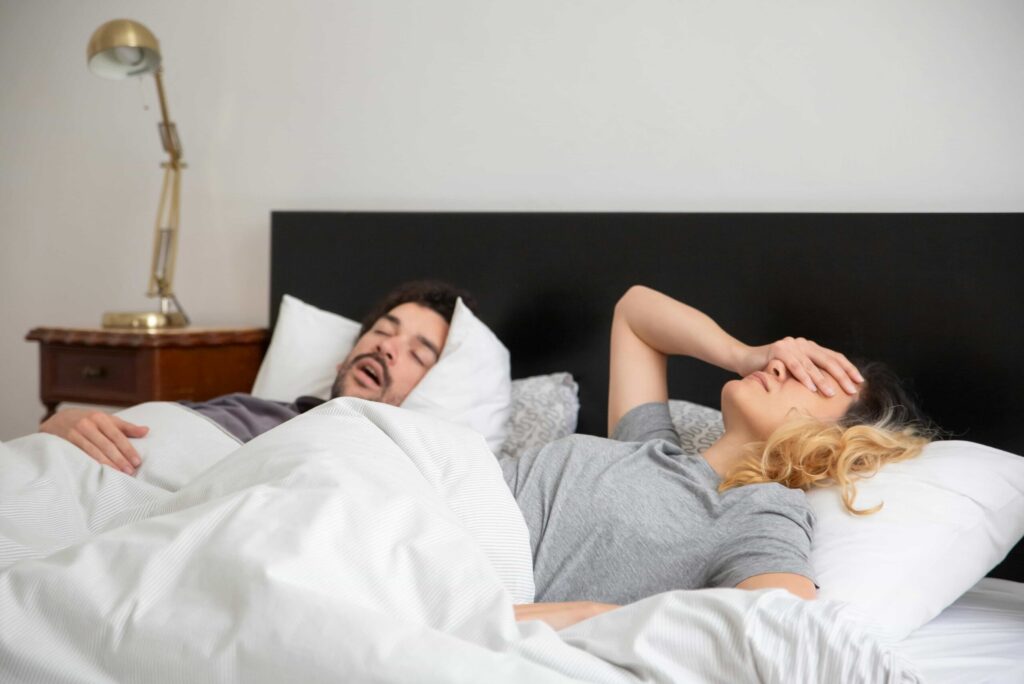 woman with sleep apnea